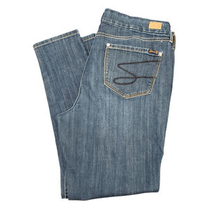 Women's Seven 7 High Rise Skinny Jeans in Blue, Size 16